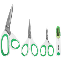 Ножницы BRAUBERG 3шт. (115, 145, 205мм) + сниппер 272982