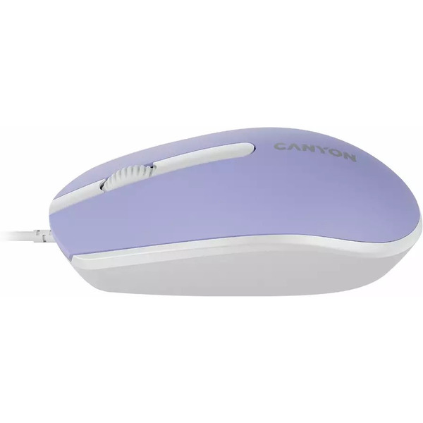 Мышь Canyon M-10 (CNE-CMS10ML) сиреневый/белый