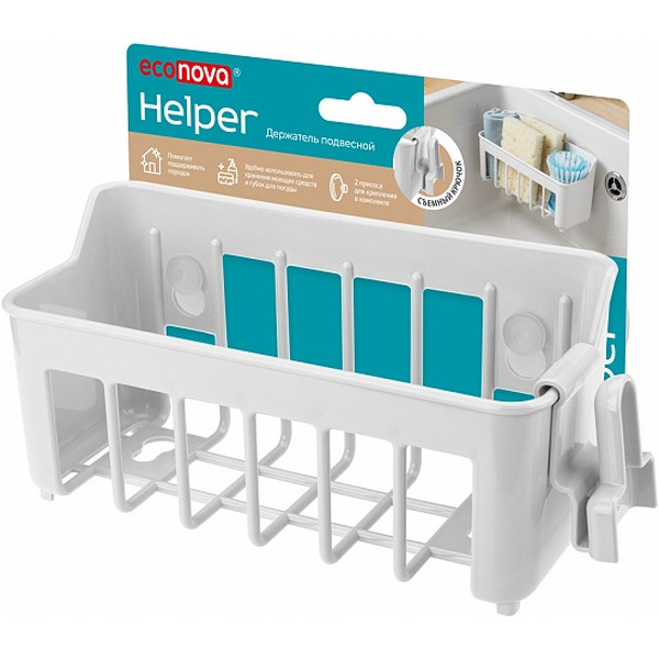 Органайзер для раковины Бытпласт Econova Helper 433226916 (белый)