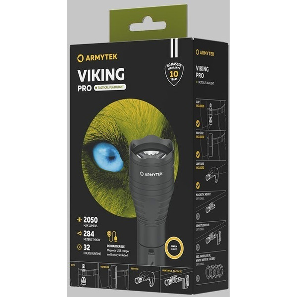 Фонарь Armytek Viking Pro Magnet USB F07701C (белый)