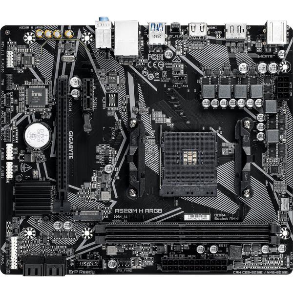 Материнская плата Gigabyte A520M H ARGB