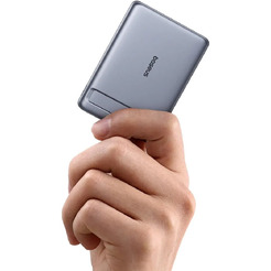 Внешний аккумулятор Baseus PicoGo AM31 Mini Magnetic Power Bank with Stand 20W 5000mAh (серый)