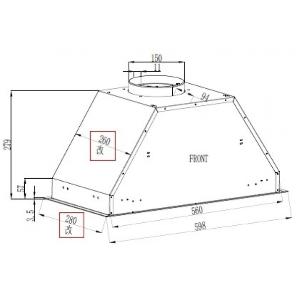 Кухонная вытяжка Schtoff Bots 60 (белый)