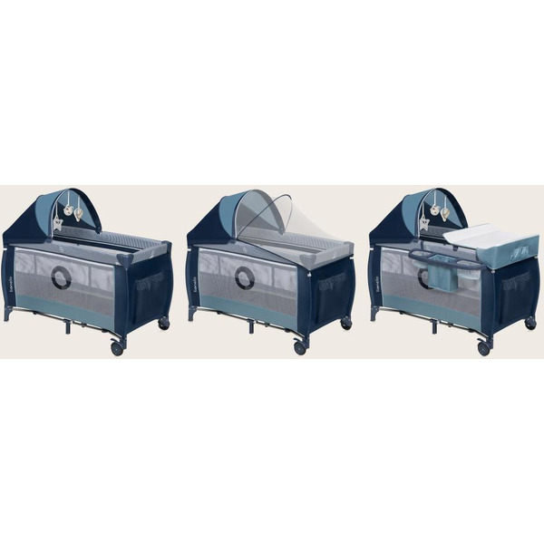 Кровать-манеж Lionelo Sven Plus (Blue Navy)