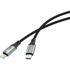 Кабель ATOMIC SparkX USB Type-C - Lightning PD 30W 30.418 (1.2 м, черный)