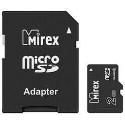 Карта памяти MIREX microSD 2GB (13613-ADTMSD02)