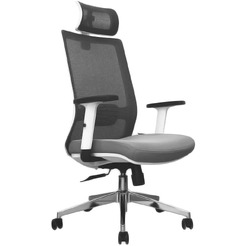 Кресло офисное SITUP MADRID A GREY chrome (сетка Grey /Grey)