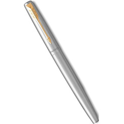 Набор шариковая ручка синяя и перьевая ручка PARKER Jotter Stainless Steel GT (143360)