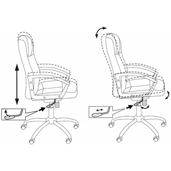 Кресло Бюрократ T-800N (черный)