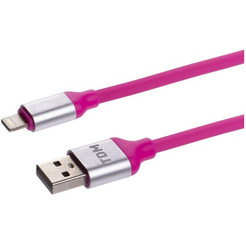 Кабель TDM Electric USB Type-A - Lightning SQ1810-0321 (1 м, розовый)