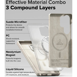 Чехол Ringke SILICONE MAGNETIC для Galaxy S25 Ultra STONE