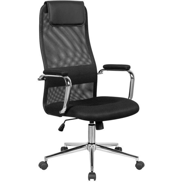 Кресло офисное SITUP ALFA chrome (сетка Black / Black)