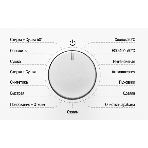 Стирально-сушильная машина YOSHIRO YWD-F106B10