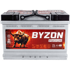 Автомобильный аккумулятор BYZON 75 Ah Platinum R+ BYZ750P