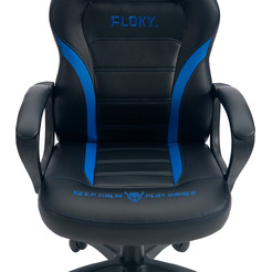 Кресло компьютерное FLOKY VIBE Blue-Black