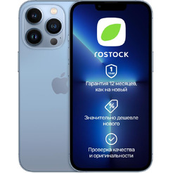 Смартфон Apple iPhone 13 Pro 128Gb SIM+eSIM восстановленный Rostock Грейд A (голубой)