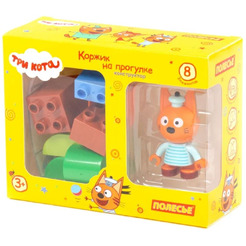 Конструктор Полесье Макси Три кота. Коржик на прогулке 63745