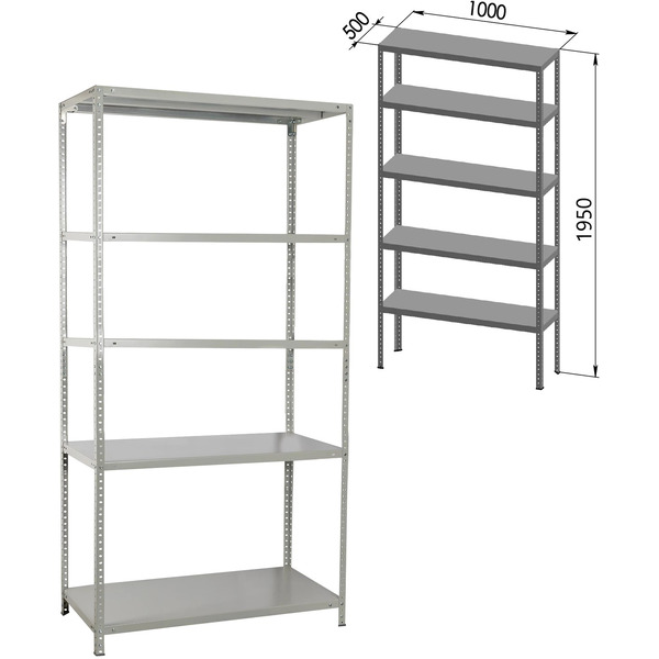 Стеллаж Brabix Ms Kd-195/50-5 291120