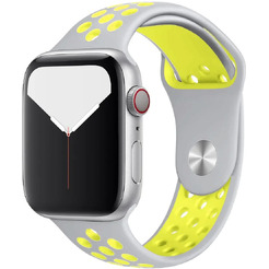 Ремешок Bingo Sport для Apple Watch 42/44/45mm (S) серый/желтый