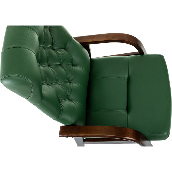 Кресло Бюрократ T-9928WALNUT-CF (зеленый)