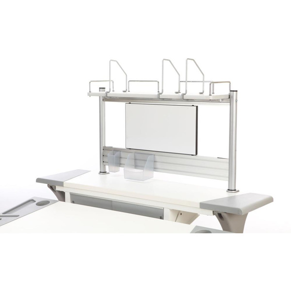 Задняя полка к столу Comf-Pro MINI SMART (Белая доска, Белый дуб) A/SMART-S-S-T