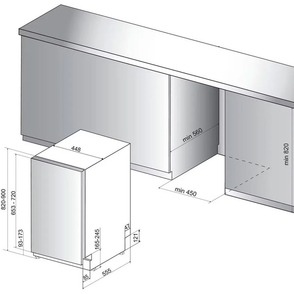 Посудомоечная машина HOTPOINT HSIC 3T127 C