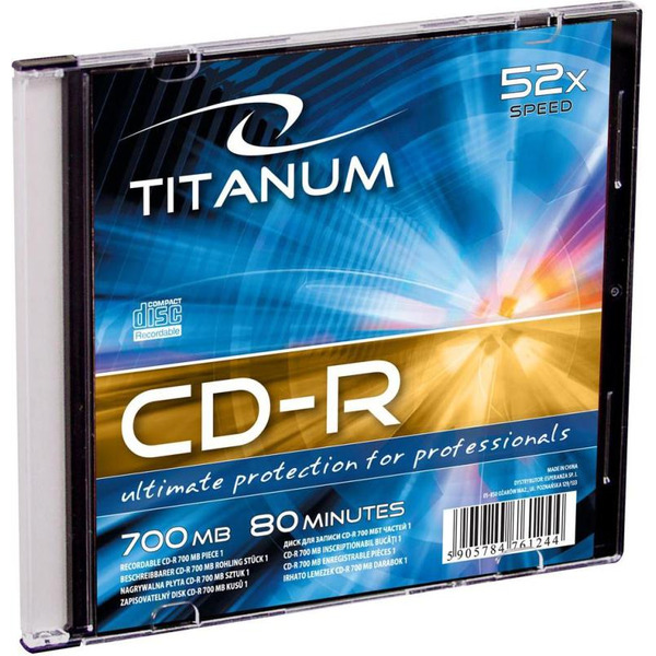 Диск CD-R  ESPERANZA TITANUM (slim case)