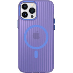 Задняя накладка CASE Translucent Strip Apple iPhone 13 Pro Max (синий)