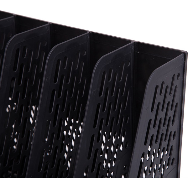 Лоток для бумаг вертикальный DELI 9838BLACK