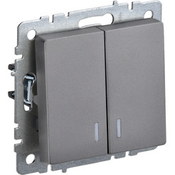 Выключатель IEK Brite ВС10-2-1-БрС