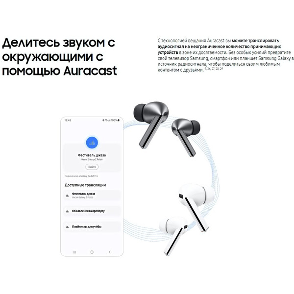 Наушники Samsung Galaxy Buds 3 Pro (SM-R630NZWACIS) White