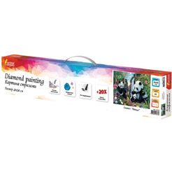 Картина стразами (алмазная мозаика) ОСТРОВ СОКРОВИЩ «Панды» 662410