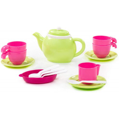 Набор игрушечной посуды Полесье 61386 (на 4 персоны, в сеточке)