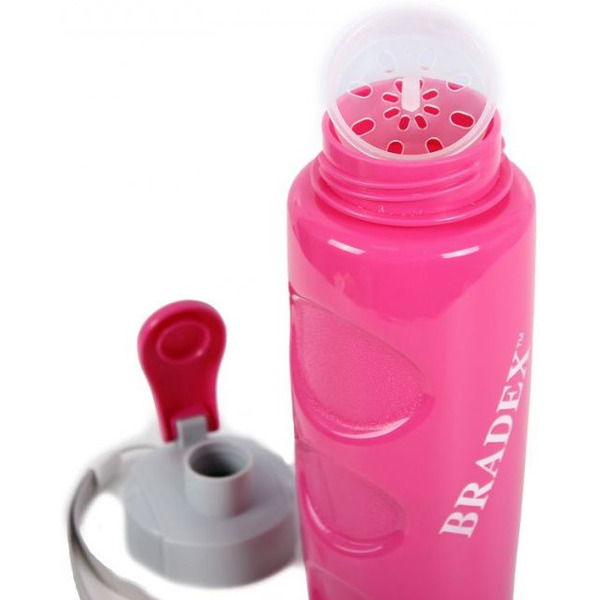 Бутылка для воды Bradex "Ивиа" 500 мл с фильтром (SF 0439) фуксия