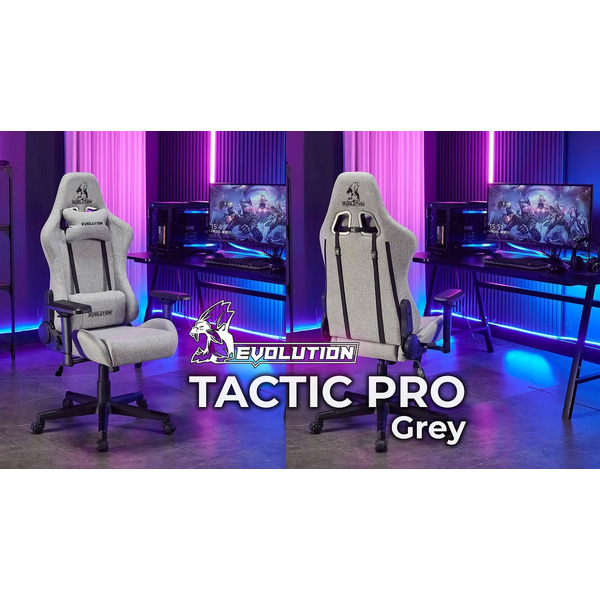 Игровое кресло EVOLUTION TACTIC PRO Grey