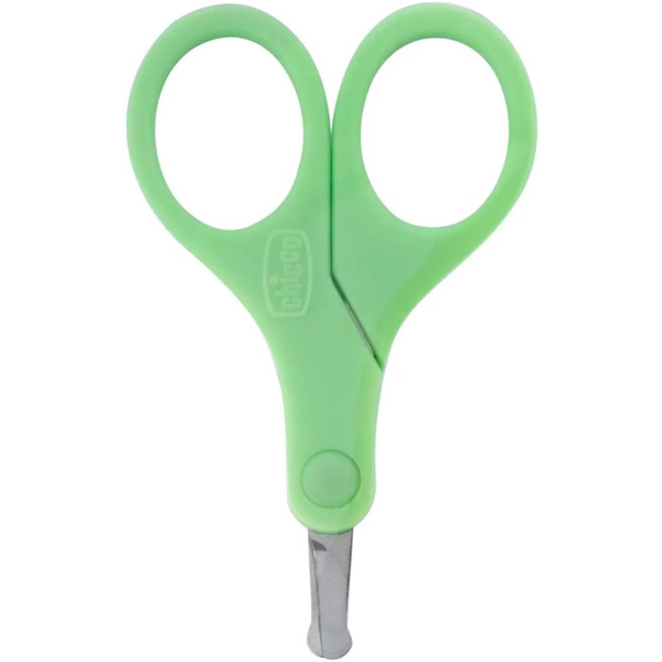 Ножницы детские CHICCO С короткими лезвиями 0 мес+ 340628075 (зеленый)