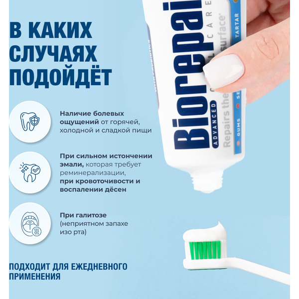 Зубная паста Biorepair Advanced 50+ 75 мл