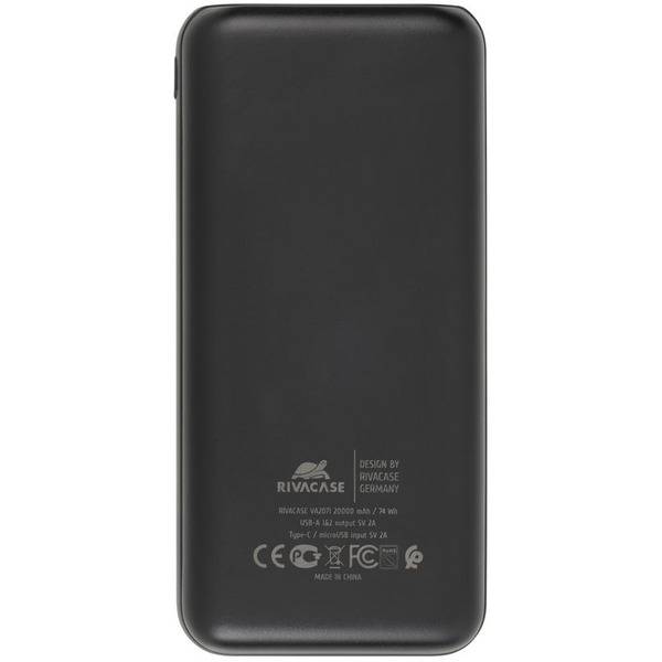Внешний аккумулятор RIVACASE VA2071 (20000 мАч) Black