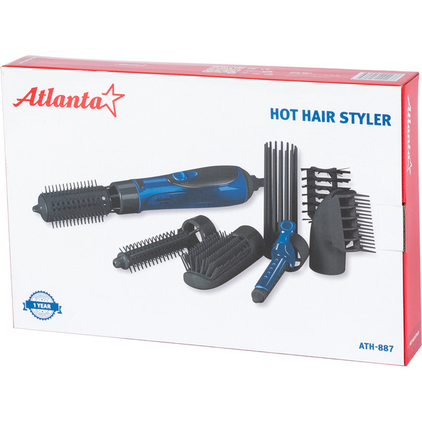 Фен-щетка Atlanta ATH-887 (синий)