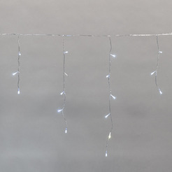Гирлянда светодиодная NEON-NIGHT 255-595 Айсикл, диоды БЕЛЫЕ, 588LED