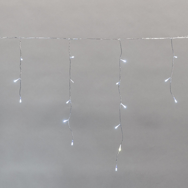 Гирлянда светодиодная NEON-NIGHT 255-595 Айсикл, диоды БЕЛЫЕ, 588LED