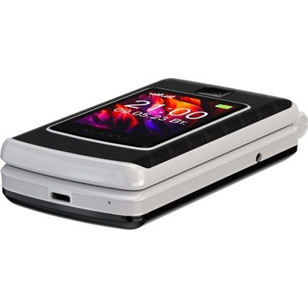 Кнопочный телефон Maxvi E28 + ЗУ WC-112 (черный)