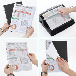 Пластиковая обложка для переплета BRAUBERG A4 150 мкм 100 шт 532159 (прозрачный)