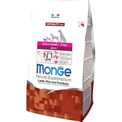 Сухой корм для собак Monge Speciality Extra Small Adult Lamb,Rice&Potato 0.8кг