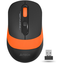 Мышь A4Tech Fstyler FG10S (черный/оранжевый)