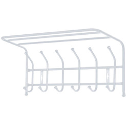 Вешалка настенная с полкой НИКА ВП6/МС (матовый серый)