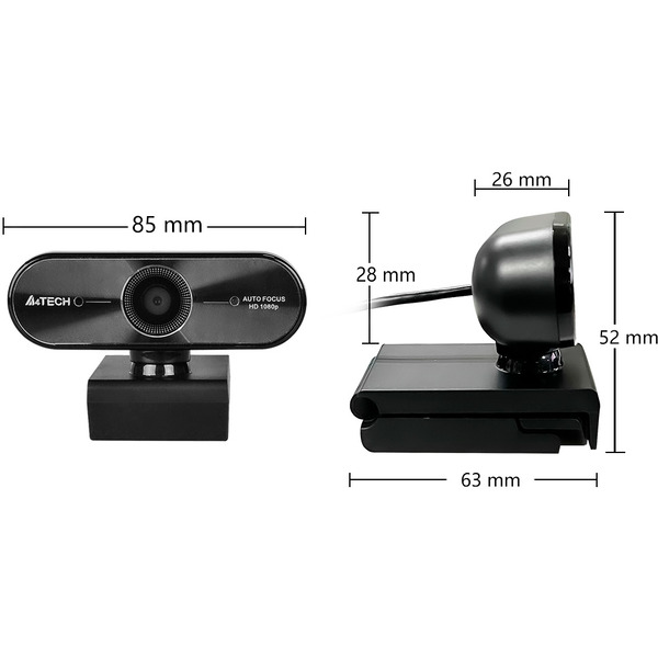 Веб-камера A4Tech PK-940HA черный