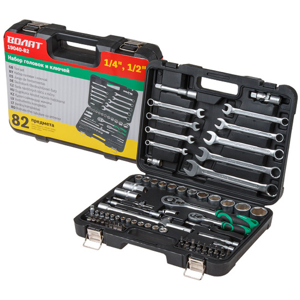 Набор головок и ключей Волат 19040-82