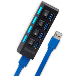 Разветвитель USB 3.0 Buro BU-HUB4-U3.0-L