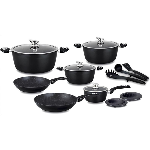Набор посуды JIO J024315 (Черный)